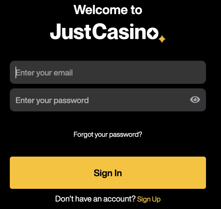 just casino login
